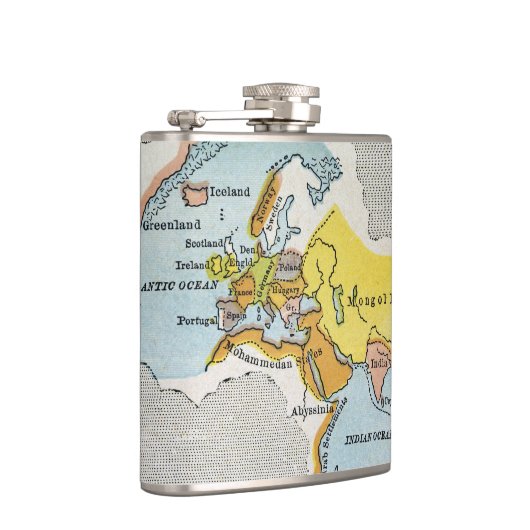 WERELDKAART, c1300. Heupfles (Rechts)