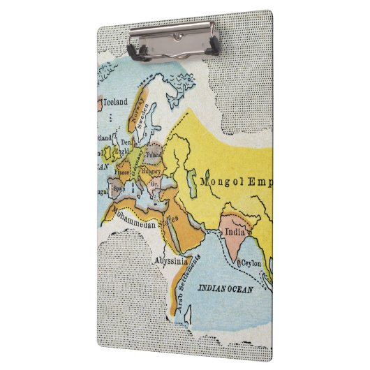 WERELDKAART, c1300. Klembord (Links)