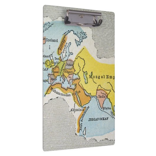 WERELDKAART, c1300. Klembord (Rechts)