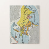 WERELDKAART, c1300. Legpuzzel (Verticaal)