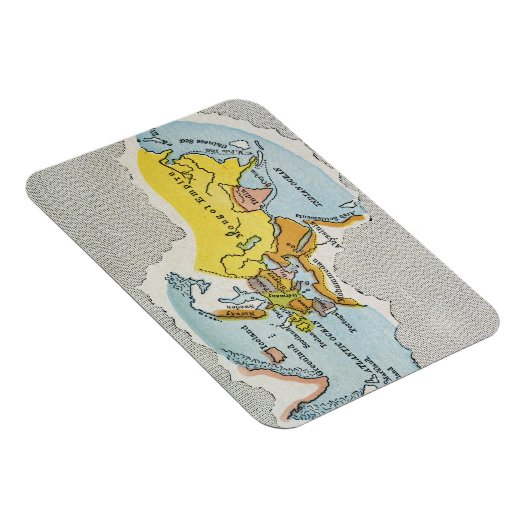 WERELDKAART, c1300. Magneet (Rechterzijde)