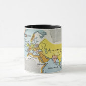 WERELDKAART, c1300. Mok (Midden)