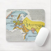 WERELDKAART, c1300. Muismat (Met muis)