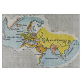 WERELDKAART, c1300. Snijplank (Voorkant)