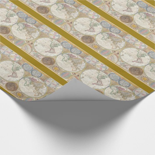  Wereldkaart Cadeaupapier (Hoek)