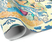 Wereldkaart cadeaupapier (Rol Hoek)