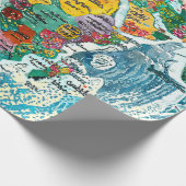 Wereldkaart  cadeaupapier (Hoek)