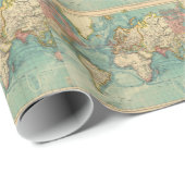  Wereldkaart Cadeaupapier (Rol Hoek)