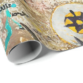Wereldkaart cadeaupapier (Rol Hoek)