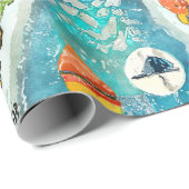 Wereldkaart  cadeaupapier (Rol Hoek)