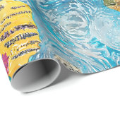 Wereldkaart  cadeaupapier (Rol Hoek)