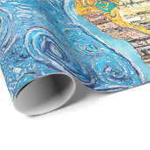 Wereldkaart cadeaupapier (Rol Hoek)