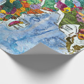 Wereldkaart  cadeaupapier (Hoek)