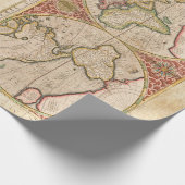  Wereldkaart Cadeaupapier (Hoek)