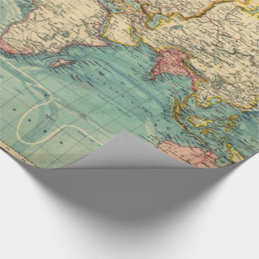  Wereldkaart Cadeaupapier (Hoek)