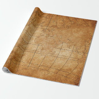 wereldkaart cadeaupapier