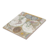 wereldkaart cadeaus tegeltje (Zijkant)