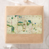 Wereldkaart Cantino Planisphere (1502) Etiket (Insitu)
