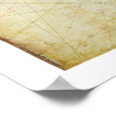 Wereldkaart Cantino Planisphere (1502) Poster (Hoek)