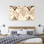  Wereldkaart Canvas Afdruk (Insitu (Slaapkamer))