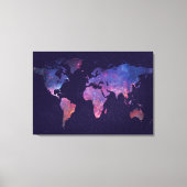 Wereldkaart Canvas Afdruk (Voorkant)