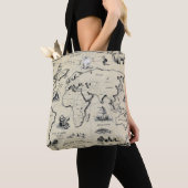 Wereldkaart Canvas tas – Reis-geïnspireerd Canva (Dichtbij)