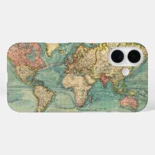Wereldkaart iPhone 16 Hoesje