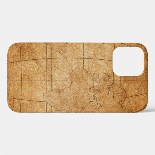 wereldkaart Case-Mate iPhone case (Achterkant (horizontaal))