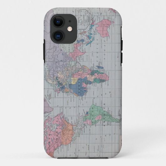 Wereldkaart Case-Mate iPhone Case (Achterkant)