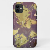 Wereldkaart Case-Mate iPhone Case (Achterkant)