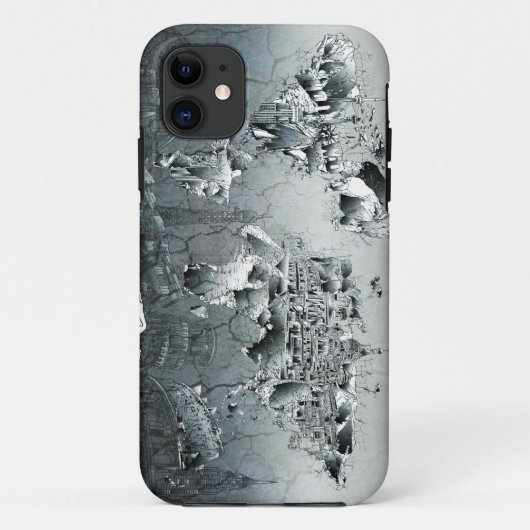wereldkaart Case-Mate iPhone case (Achterkant)