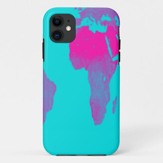 Wereldkaart Case-Mate iPhone Case (Achterkant)