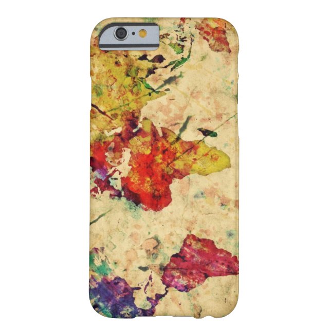 wereldkaart Case-Mate iPhone case (Achterkant)
