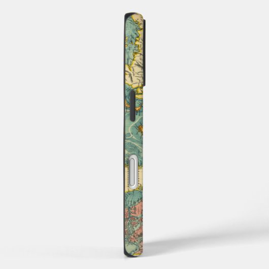  Wereldkaart Case-Mate iPhone Case (Achterkant / Rechts)