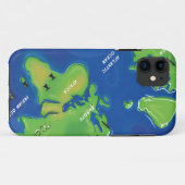 Wereldkaart Case-Mate iPhone Case (Achterkant (horizontaal))