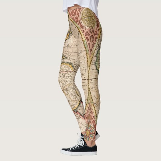 Wereldkaart Chic Leggings (Links)