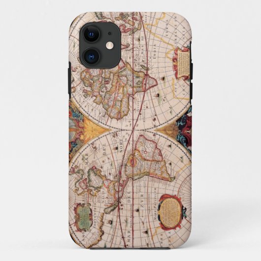  Wereldkaart Circa 1600 Hoesje-Mate iPhone Case (Achterkant)