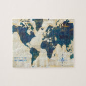 wereldkaart collage legpuzzel (Horizontaal)