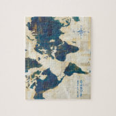 wereldkaart collage legpuzzel (Verticaal)