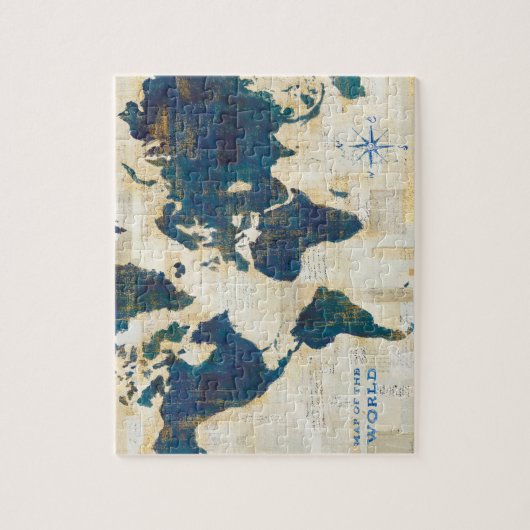 wereldkaart collage legpuzzel (Verticaal)