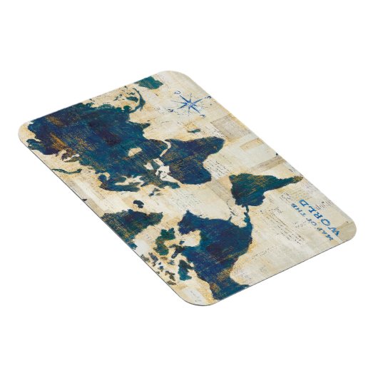 Wereldkaart collage magneet (Rechterzijde)