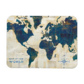 Wereldkaart collage magneet (Horizontaal)