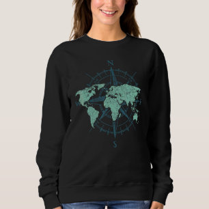 Wereldkaart Compass Traveler Country Traveler Trui