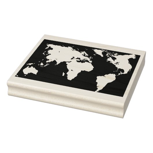 Wereldkaart Continent Ontwerp Stempel (Stempel)