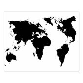 Wereldkaart Continent Ontwerp Stempel (Afrduk)