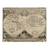  Wereldkaart Custom 2024 Familie Foto Kalender (Hoes)