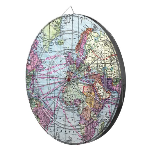  wereldkaart dartbord (Voorkant Rechts)