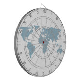 Wereldkaart Dartbord (Voorkant Links)