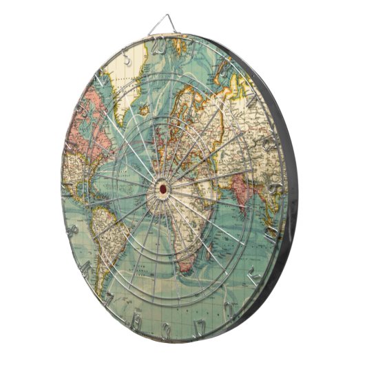  Wereldkaart Dartbord (Voorkant Rechts)
