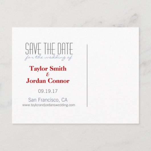  Wereldkaart De datum opslaan Aankondigingskaart (Achterkant)